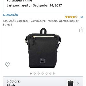 Black Kajarakar Backpack
